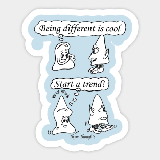 Be Different Sticker